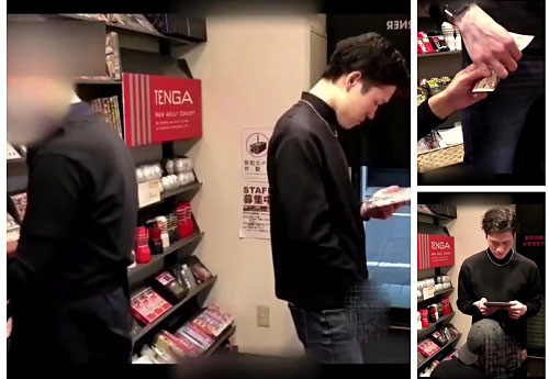 直男臣服于金钱，店员花钱在店内玩弄直男[825M]